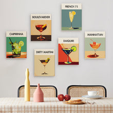 Cargar imagen en el visor de la galería, Mini Pintar por números 15x20cm (6 piezas) - Serie Arte Mixología de Bar Moderno 5
