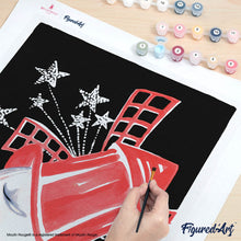 Cargar imagen en el visor de la galería, Cartel Moulin Rouge - París bajo las estrellas