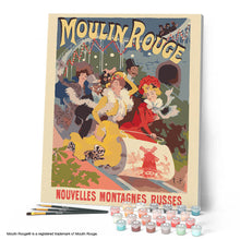 Cargar imagen en el visor de la galería, Cartel Moulin Rouge - Nuevas montañas rusas