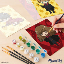 Cargar imagen en el visor de la galería, Mini Pintar por números 15x20cm (6 piezas) - El Trío de Gryffindor de Harry Potter