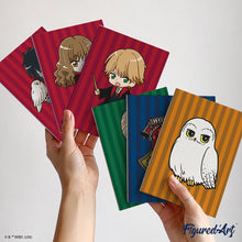 Cargar imagen en el visor de la galería, Mini Pintar por números 15x20cm (6 piezas) - Personajes de Harry Potter