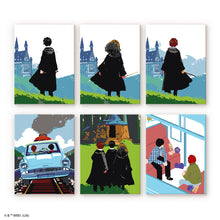 Cargar imagen en el visor de la galería, Mini Pintar por números 15x20cm (6 piezas) - Harry Potter de camino a Hogwarts Figured'Art