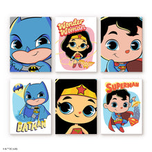 Cargar imagen en el visor de la galería, Mini Serie Pintar por números 15x20cm (6 piezas) - Justice League - Más Tierna que Nunca Figured'Art