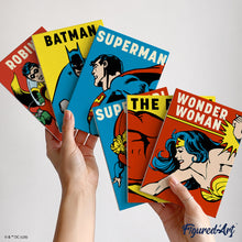 Cargar imagen en el visor de la galería, Mini Serie Pintar por números 15x20cm (6 piezas) - Los Héroes del Universo DC