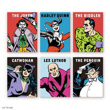 Cargar imagen en el visor de la galería, Mini Serie Pintar por números 15x20cm (6 piezas) - Los Villanos del Universo DC Figured'Art