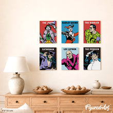 Cargar imagen en el visor de la galería, Mini Serie Pintar por números 15x20cm (6 piezas) - Los Villanos del Universo DC