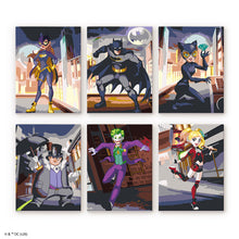 Cargar imagen en el visor de la galería, Mini Serie Pintar por números 15x20cm (6 piezas) - Batman en Gotham City Figured'Art