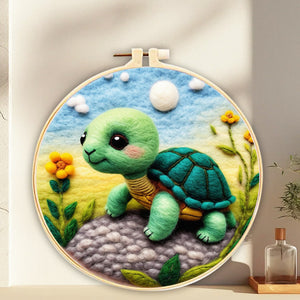 Kit de needle felting - Tortuga Bebé