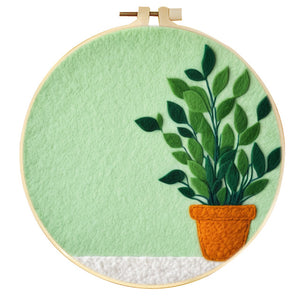 Kit de needle felting - Planta en Maceta al Lado