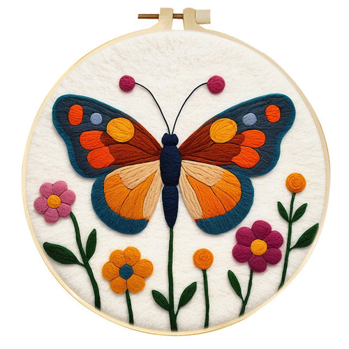 Kit de needle felting - Mariposa Hermosa