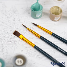 Cargar imagen en el visor de la galería, Mini Pintura por Números 20x20cm con bastidor Elefante Art-Deco Abstracto