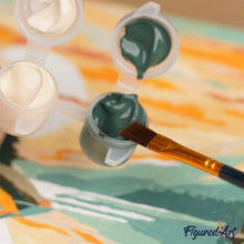 Cargar imagen en el visor de la galería, Mini Pintura por Números 20x20cm con bastidor Ramo de tulipanes