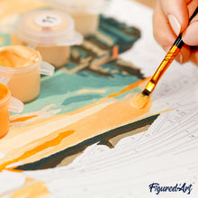 Cargar imagen en el visor de la galería, Mini Pintura por Números 20x20cm con bastidor - Póster Deportivo de Baloncesto