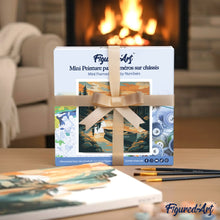 Cargar imagen en el visor de la galería, Mini Pintura por Números 20x20cm con bastidor - Zorro con cielo azul