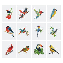 Cargar imagen en el visor de la galería, Mini Serie Diamond Painting - Paraíso de Aves Coloridas