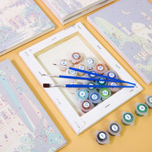 Cargar imagen en el visor de la galería, Mini Pintar por números 15x20cm (6 piezas) - Sueños Mediterráneos