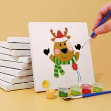 Cargar imagen en el visor de la galería, Mini Pintar por números 15x15cm (9 piezas) - Personajes Lindos de Navidad