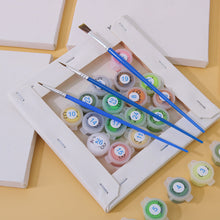 Cargar imagen en el visor de la galería, Mini Pintar por números 15x15cm (6 piezas) - Serie Logo de Fútbol