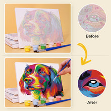 Cargar imagen en el visor de la galería, Mini Pintar por números 15x20cm (6 piezas) - Animales Abstractos Coloridos