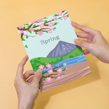 Cargar imagen en el visor de la galería, Mini Pintar por números 15x20cm (4 piezas) - Kit Artístico Primavera Verano Otoño Invierno