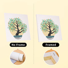 Cargar imagen en el visor de la galería, Mini Pintar por números 15x15cm (6 piezas) - Bonsái Estacional