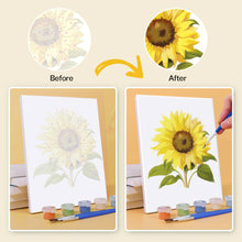 Cargar imagen en el visor de la galería, Mini Pintar por números 15x20cm (6 piezas) - Viaje Floral