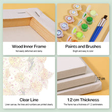 Cargar imagen en el visor de la galería, Mini Pintar por números 15x20cm (6 piezas) - Viaje Floral