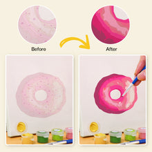 Cargar imagen en el visor de la galería, Mini Pintar por números 15x15cm (6 piezas) - Serie Postres Dulces 2