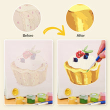 Cargar imagen en el visor de la galería, Mini Pintar por números 15x15cm (6 piezas) - Serie Postres Dulces 3