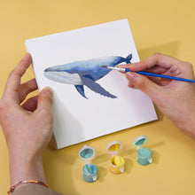 Cargar imagen en el visor de la galería, Mini Pintar por números 15x15cm (6 piezas) - Serie Criaturas del Océano