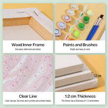 Cargar imagen en el visor de la galería, Mini Pintar por números 15x15cm (6 piezas) - Serie Rosa Roja San Valentín 1