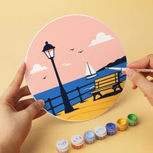 Cargar imagen en el visor de la galería, Mini Serie Pintar por Números - discos de Ø20cm (6 piezas) - Lugares para explorar