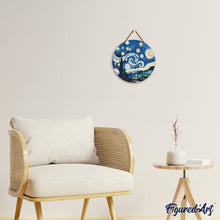 Cargar imagen en el visor de la galería, Pintar por Números en Disco de Madera - Noche estrellada
