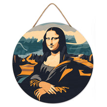 Cargar imagen en el visor de la galería, Pintar por Números en Disco de Madera - Mona Lisa