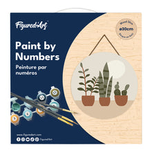 Cargar imagen en el visor de la galería, Pintar por Números en Disco de Madera - Plantas grasas
