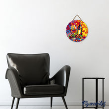 Cargar imagen en el visor de la galería, Pintar por Números en Disco de Madera - Vino y uvas