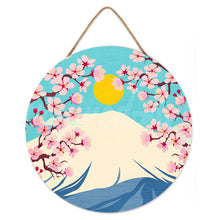 Cargar imagen en el visor de la galería, Pintar por Números en Disco de Madera - Monte Fuji