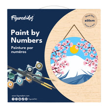 Cargar imagen en el visor de la galería, Pintar por Números en Disco de Madera - Monte Fuji