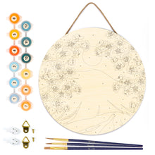 Cargar imagen en el visor de la galería, Pintar por Números en Disco de Madera - Monte Fuji