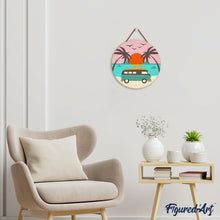 Cargar imagen en el visor de la galería, Pintar por Números en Disco de Madera - Malibú