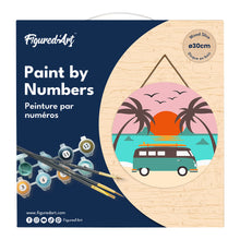 Cargar imagen en el visor de la galería, Pintar por Números en Disco de Madera - Malibú