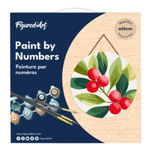 Cargar imagen en el visor de la galería, Pintar por Números en Disco de Madera - Arándanos rojos