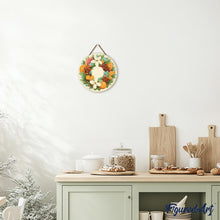 Cargar imagen en el visor de la galería, Pintar por Números en Disco de Madera - Corona de pino y cítricos