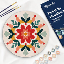 Cargar imagen en el visor de la galería, Pintar por Números en Disco de Madera - Mandala de invierno