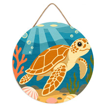 Cargar imagen en el visor de la galería, Pintar por Números en Disco de Madera - Tortuga