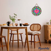 Cargar imagen en el visor de la galería, Pintar por Números en Disco de Madera - Mandala de loto