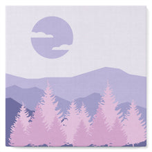Cargar imagen en el visor de la galería, Mini Pintura por Números 20x20cm con bastidor Bosque de abetos