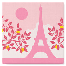 Cargar imagen en el visor de la galería, Mini Pintura por Números 20x20cm con bastidor París al sol