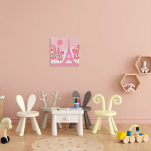 Cargar imagen en el visor de la galería, Mini Pintura por Números 20x20cm con bastidor París al sol