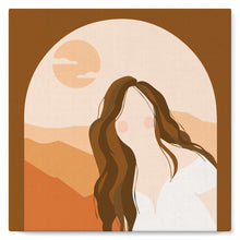 Cargar imagen en el visor de la galería, Mini Pintura por Números 20x20cm con bastidor Mujer y Arcade